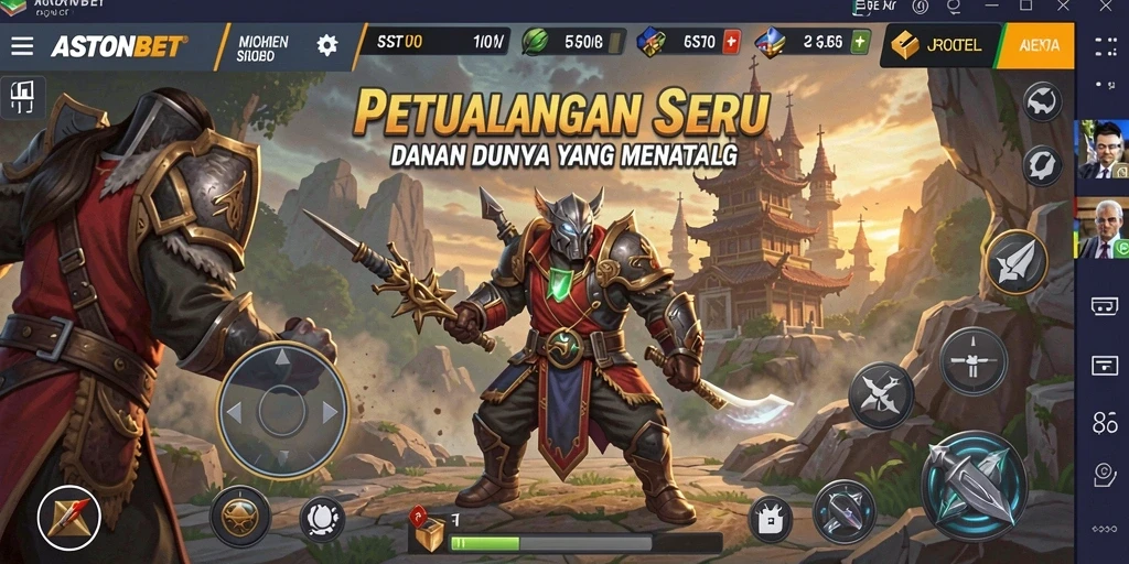 Tangkapan layar menunjukkan aksi seru dalam gameplay petualangan ASTONBET.
