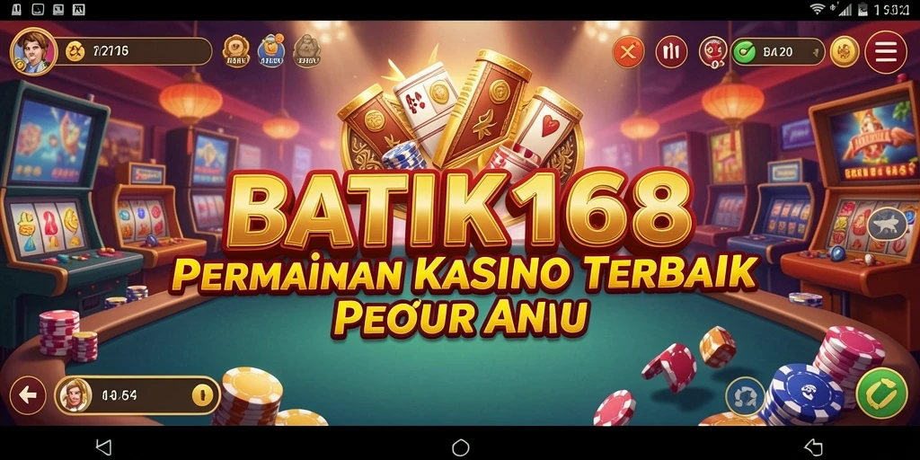 Tampilan menarik dari gameplay kasino di BATIK168.