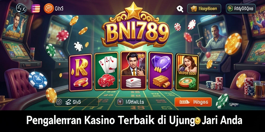 Tampilan menarik gameplay BNI789 dengan suasana kasino yang menawan.