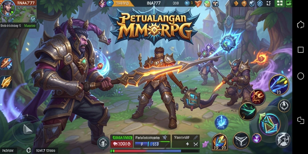 Gameplay seru yang menggambarkan petualangan di dunia MMORPG.