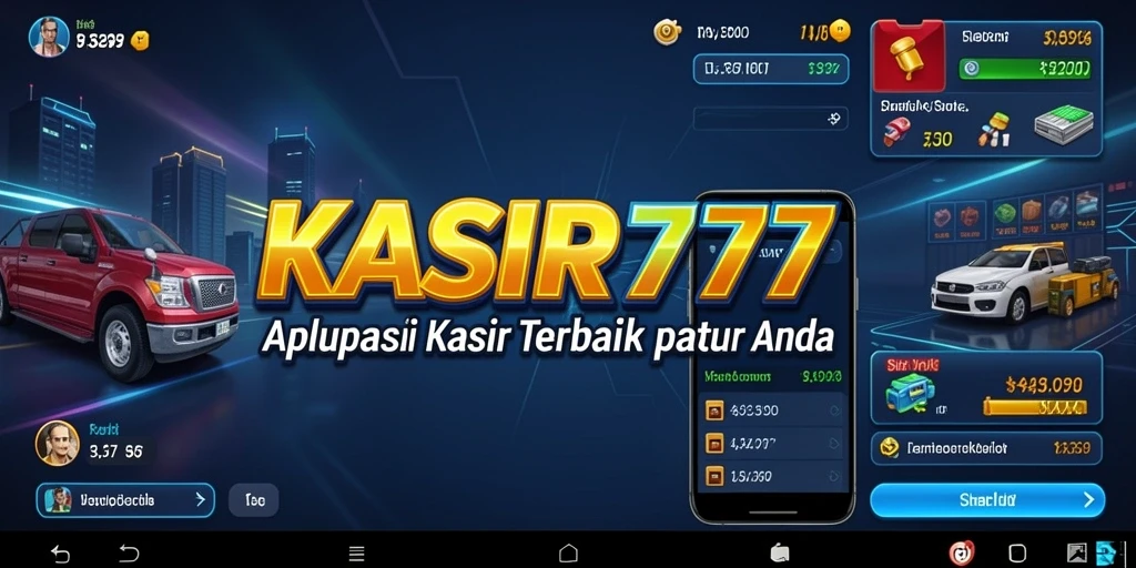 Tampilan antarmuka aplikasi KASIR777 yang intuitif dan modern.