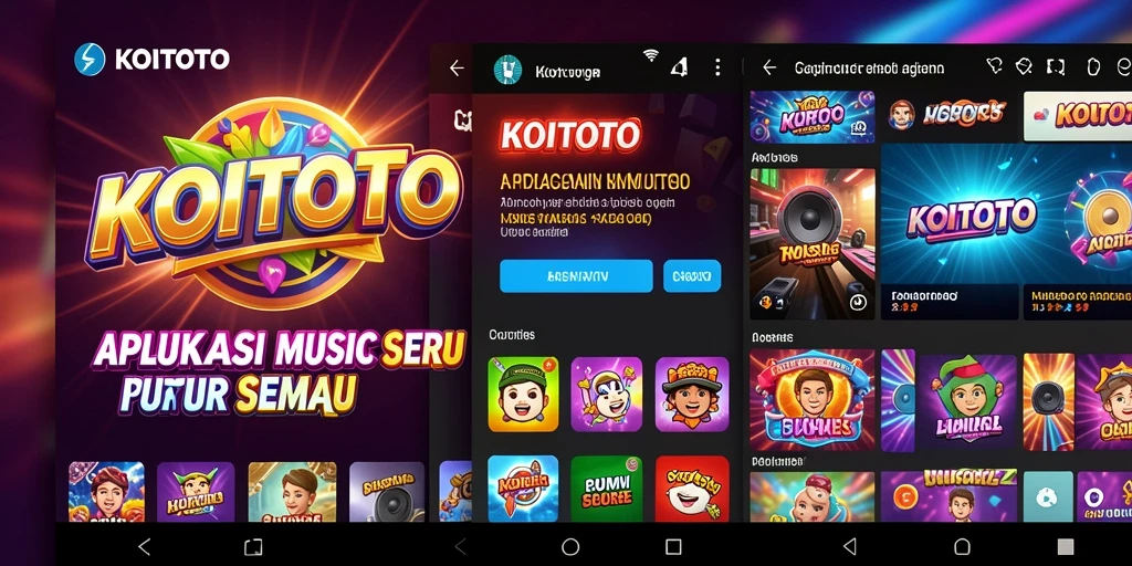 Screenshot gameplay KOITOTO menampilkan berbagai fitur interaktif dan antarmuka yang menarik.