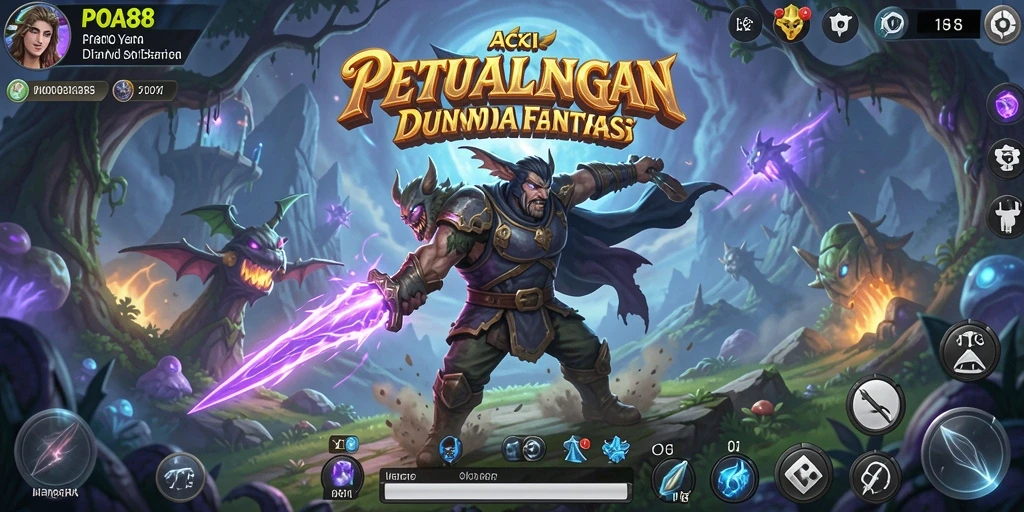 Menampilkan aksi seru dalam gameplay ARPG yang mendebarkan.