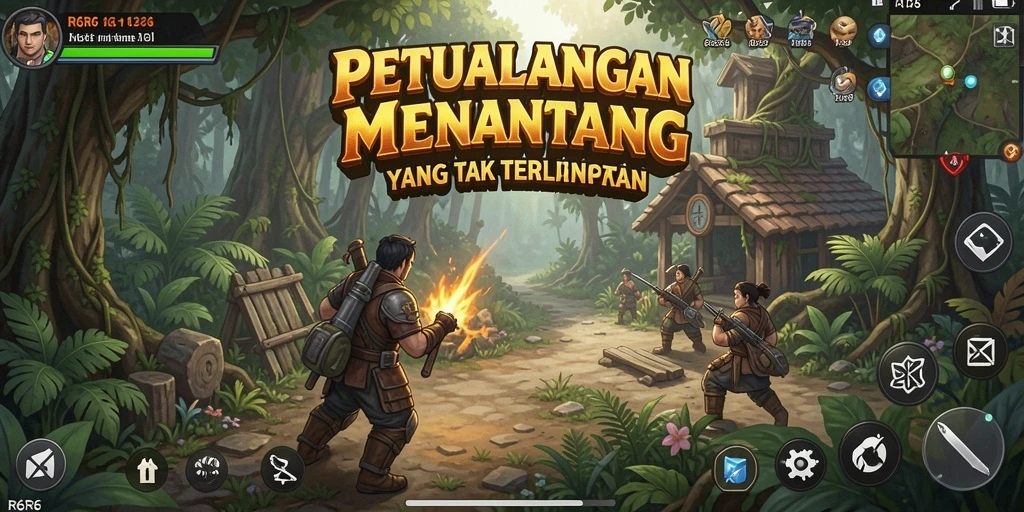 Screenshot gameplay R6R6 menampilkan aksi petualangan yang mendebarkan.