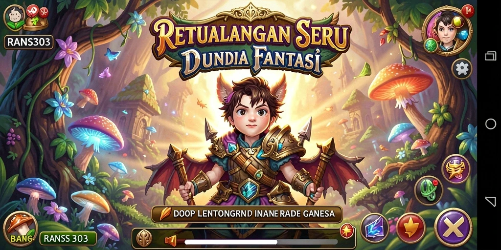 Tampilan gameplay seru dalam dunia petualangan RANS303.