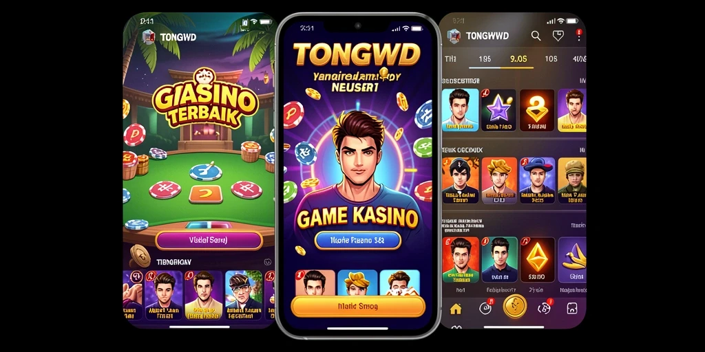 Screenshot permainan TONGWD menampilkan aksi seru di Kasino.